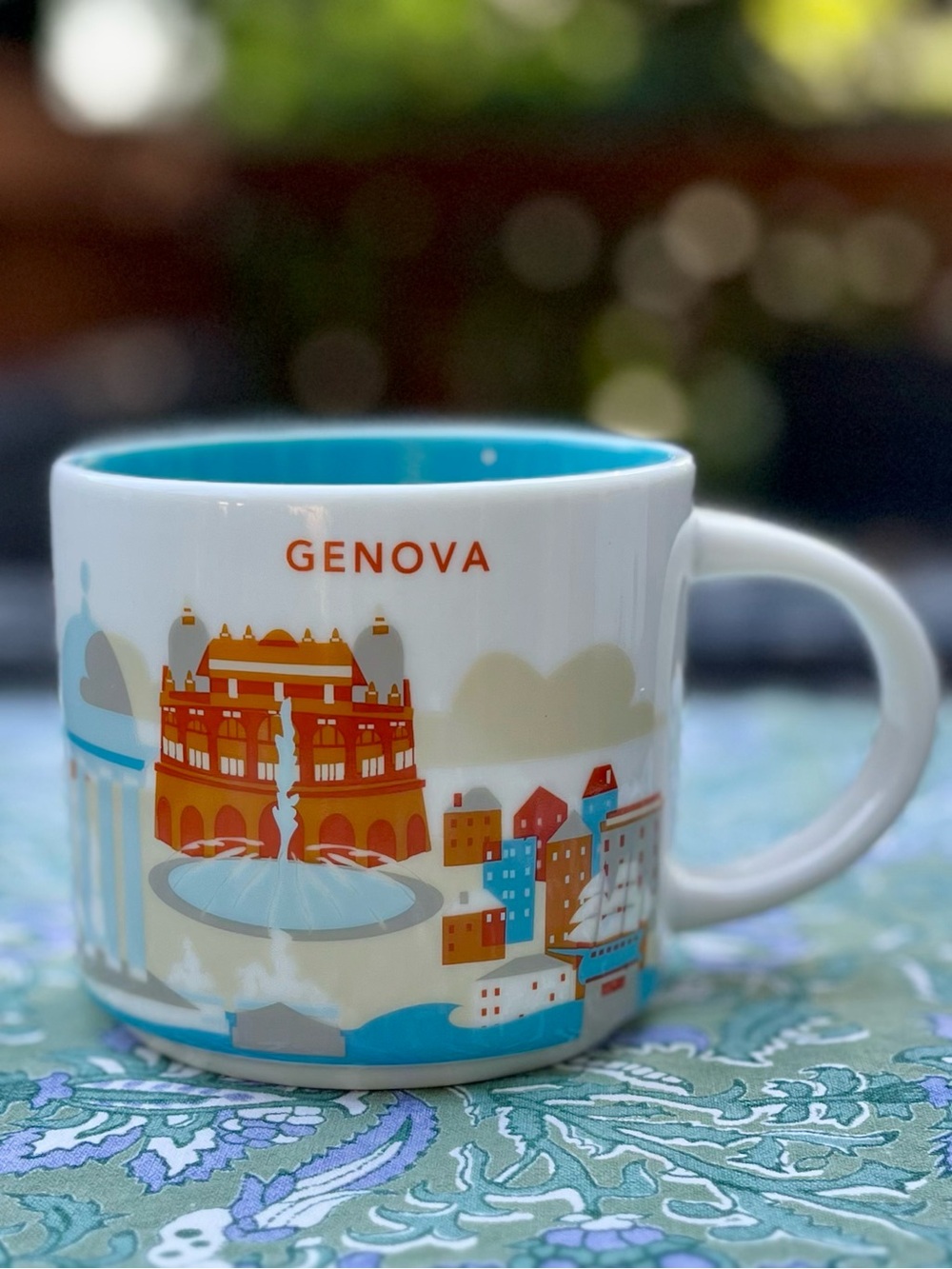 NIB Starbucks YAH Genova, Italy Cityscape Collectors Mug You Are Here Series